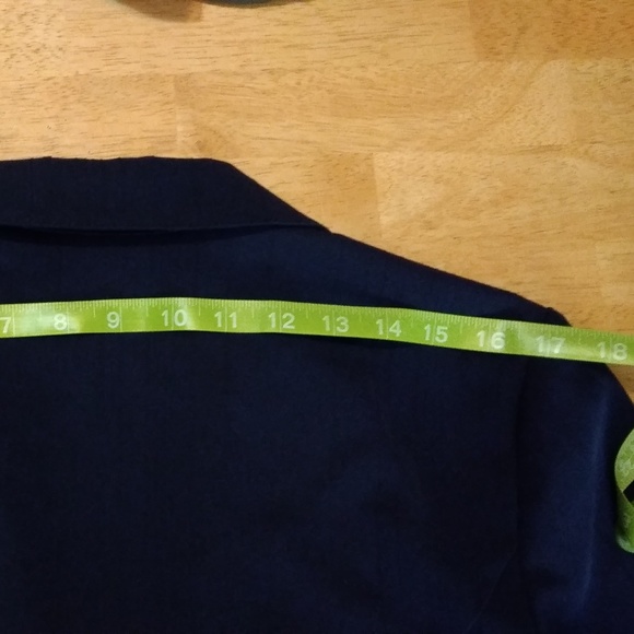 Navy blue Who's Tracy brand blazer Size 8 - Picture 3 of 7